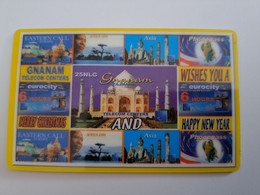 NETHERLANDS  PREPAID / HFL 25,- GANANAM / MERRY CHRISTMAS/ HAPPY NEW YEAR     USED CARD   ** 11400 ** - Ohne Zuordnung