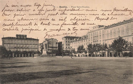 CPA Bastia - Place Saint Nicolas - Envoyé A L'hopital Militaire Du Belvedere à Tunis - Corse