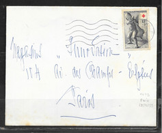 1A167 - CROIX ROUGE N° 1049 SEUL SUR LETTRE DE PARIS DU 28/12/55 POUR PARIS - Red Cross