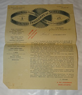 COURRIER DU REPRESENTANT DE LA MANUFACTURE PARISIENNE DE SCIES & OUTILS POUR CLIENT EN BELGIQUE, RUE DE LA ROQUETTE - 1900 – 1949