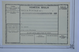 BF8 ITALIA VENEZIA GULIA TERRES RACHETEES  COLIS POSTAL   PAS COURANT 1919 NON VOYAGé+NEUF+++ - Venezia Giulia