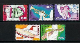 RSA, 2001, MNH Stamp(s)  , Music In South Africa, SACC Nr(s).  1434-1438, Scannr. M6751 - Nuovi