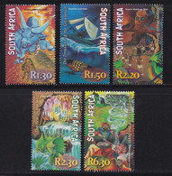 RSA, 2001, MNH Stamp(s)  , Myths & Legends, SACC Nr(s).  1342-1346, Scannr. M6761 - Nuovi