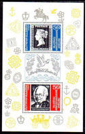 BULGARIA 1990  STAMP WORLD LONDON '90 Exhbition Block  MNH / **.  Michel Block 210 - Blocks & Kleinbögen