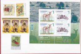 Canada ,  Plusieurs Blocs , Soit Au Total 86 Timbres Neufs , Voir 20 Scan Recto Verso. - Blokken & Velletjes