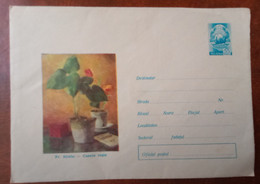 Errors Envelope Romania 1968 Art Painting Painter Fr.Siriato ,Caseta Rosie Printed With Misplaced Image - Lettres & Documents