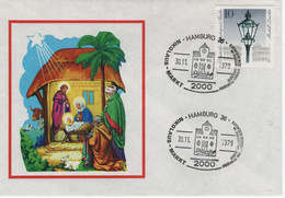 Germany Deutschland 1979 FDC Christmas Weihnacht Weihnachten, Nikolaus Markt, Briefmarkenschau, Hamburg - 1971-1980