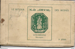 ORVAL ..-- Carnet Complet De 10 Cartes . N° 2 . Le Retour Des Moines .+ NOTICE HISTORIQUE !! - Florenville