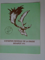 ZA374A002 Hungary  Jagd  Chasse  World Hunting Exhibition  1971  Budapest - Commemorative Sheets