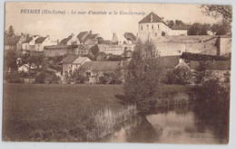 CPA France - Haute Saône - Pesmes - Le Mur D Enceinte Et La Gendarmerie - Cours D Eau - Oblitérée 18 Janvier 1927 - Pesmes