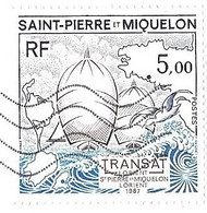 FRANCE 2021 - TRANSAT LORIENT SAINT PIERRE ET MIQUELON LORIENT 1987 ( VOILIERS ) VOIR LES SCANNERS - Brieven En Documenten