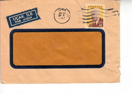 TURCHIA  1957 - Unificato  1323  Heuss Su Lettera - Lettres & Documents