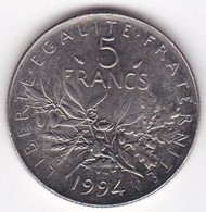 5 Francs Semeuse 1994 Dauphin, En Cupro Nickel, Gad# 771 - 5 Francs