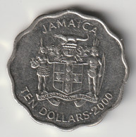 JAMAICA 2000: 10 Dollars, KM 181 - Jamaica