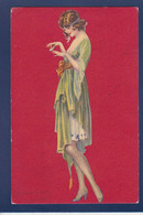 CPA BOMPARD Illustrateur Italien Art Déco Femme Woman Circulé Voir Dos - Bompard, S.