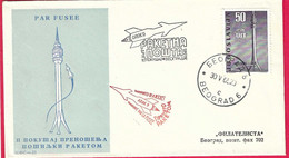 JUGOSLAVIA - POSTA RAZZO - BEOGRAD * 30.V.65* SU BUSTA UFFICIALE - Airmail