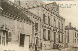 Mailly Champagne * Vue De La Mairie Du Village * Postes Télégraphe - Mailly-le-Camp