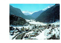 Cpm - Suisse > GR Grisons - Susch - Vue Générale - Chemin De Fer Train - Neige - - Susch
