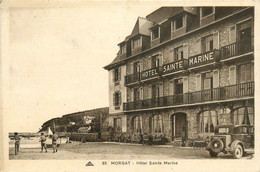 Morgat * Façade De L'hôtel Ste Marine * Automobile Voiture Ancienne - Morgat