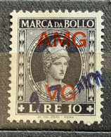 TRIESTE A - AMG VG - MARCA DA BOLLO L.10 - Revenue Stamps