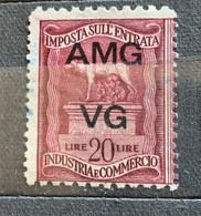 TRIESTE A - AMG VG - MARCA DA BOLLO  IMPOSTA ENTRATA L. 20 - Revenue Stamps