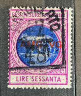 TRIESTE A - AMG VG - MARCA DA BOLLO  Per Pesi Misure E Marchio  Lire 60 - Revenue Stamps