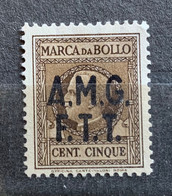 TRIESTE A - AMG FTT - MARCA DA BOLLO  TASSA FISSA 5 C. - Revenue Stamps