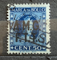 TRIESTE A - AMG FTT  - MARCA DA BOLLO  TASSA FISSA 50 C. - Revenue Stamps