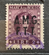 TRIESTE A - AMG FTT  - MARCA DA BOLLO  TASSA FISSA L.2 - Revenue Stamps