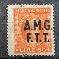 TRIESTE A - AMG FTT  - MARCA DA BOLLO  TASSA FISSA L.60 - Revenue Stamps