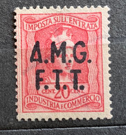 TRIESTE A - AMG FTT  - MARCA DA BOLLO  IMP. ENTRATA 20 C. - Revenue Stamps