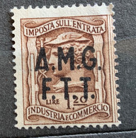 TRIESTE A - AMG FTT  - MARCA DA BOLLO  IMP. ENTRATA L. 1,20 - Revenue Stamps