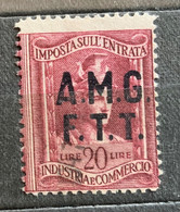 TRIESTE A - AMG FTT  - MARCA DA BOLLO  IMP. ENTRATA L.20 - Revenue Stamps
