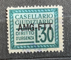 TRIESTE A - AMG FTT  - MARCHE PER CASELLARIO GIUDIZIARIO - L.30 - Revenue Stamps