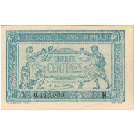 France, 50 Centimes, 1917-1919 Army Treasury, 0 426 009, SPL, Fayette:VF01.08 - 1917-1919 Trésorerie Aux Armées