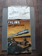 Catalogue Lima Implantation 1983/84 Edition Française Et Notice Remplissage Wagon Nettoyeur De Rails - Français