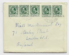 EIRE 1/2DX5 LETTRE COVER IOSOILDE 19?? TO ENGLAND - Covers & Documents
