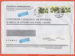 Repubblica Di San Marino - 2003 - 3 X 0,62€ 17 Secoli Di Libertà - Medium Envelope - Viaggiata Da Dogana, RSM Per Bruxel - Brieven En Documenten