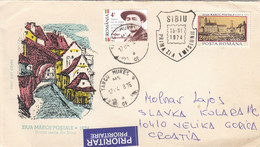 ROMANIA Cover Letter 383,box M - Storia Postale