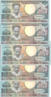 SURINAME 250 GULDEN 1988 UNC P 134 ( 5 Billets ) - Suriname