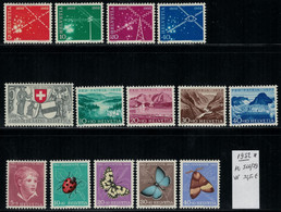 Suisse Schweiz 1952 * MH - Mi 2019 X 20% - Nr. 566 / 579 - Andere & Zonder Classificatie