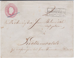 Preußen Ganzsache U 8 B Ra3 Berlin StPE VII N Luckenwalde Ca 1853 - Entiers Postaux