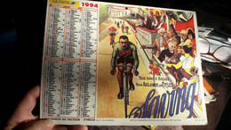 Calendrier La Poste Pub Darracq Et Bicyclette Saving 1994 - Big : 1991-00