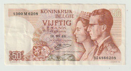 Used Banknote Belgie-belgique 50 Frank 1966 - Sonstige & Ohne Zuordnung