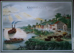 Kansas City - Staalgravure - Kansas City – Kansas