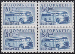 Finland   .   Y&T  .   Bus 8  Bloc Of 4  (2 Scans)      .     **     .     MNH     .   /   .   Postfrisch - Postbuspakete