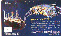 Télécarte Japon - PARC D'ATTRACTION (4) AMUSEMENT PARK - Pretpark - Japan Phonecard - VERGNÜGUNGSPARK - Noel