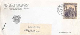 Motiv Briefvs  "Hotel Prestigio, Milano Marittima"        1968 - Lettres & Documents