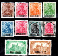 Sarre-47 - Original Values Issued In 1920 (+) Hinged - Quality In Your Opinion. - Andere & Zonder Classificatie