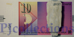 LOT MACEDONIA 10 DENARI 2007 PICK 14g UNC X 10 PCS - Nordmazedonien